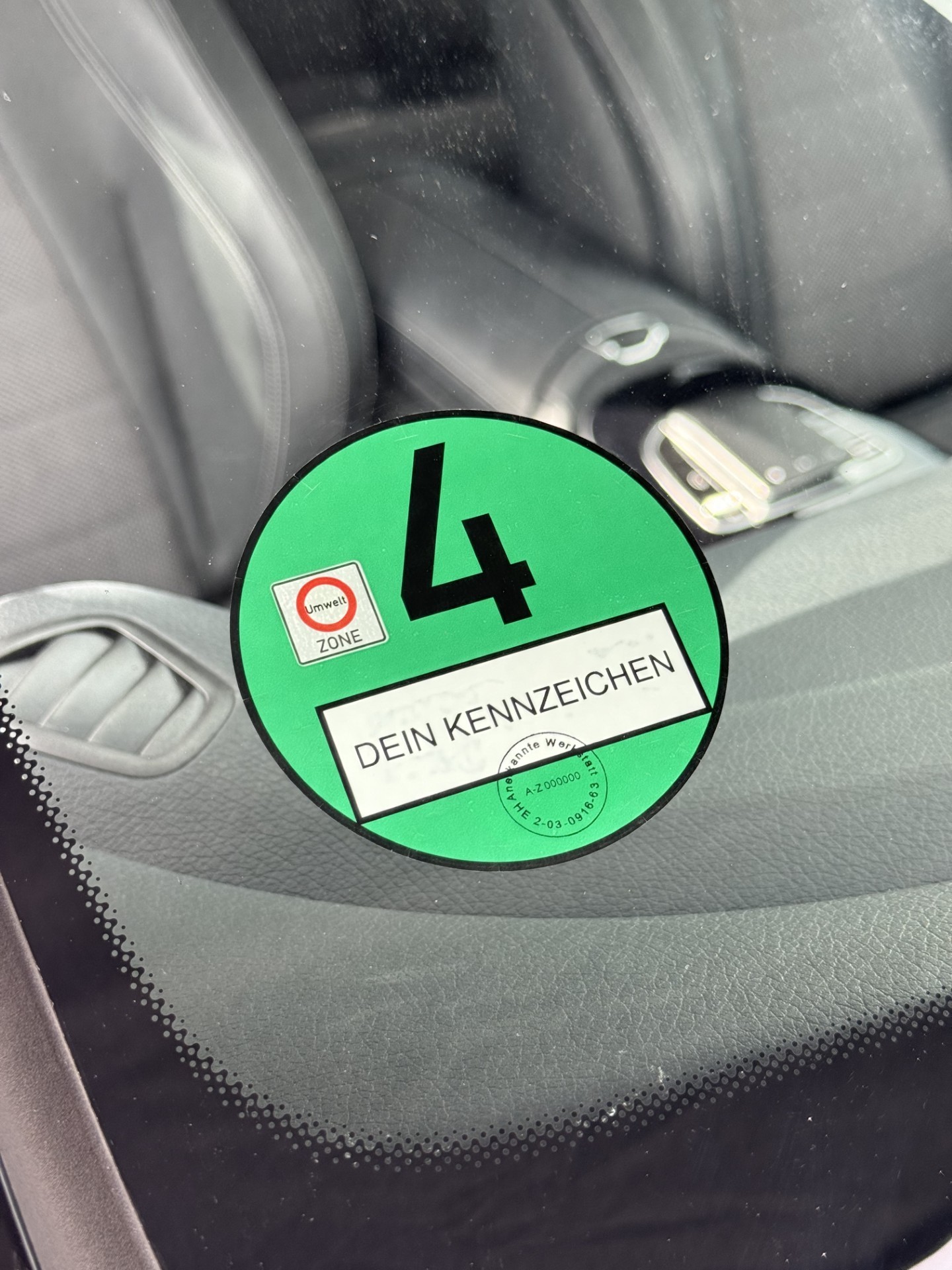 Grüne Umweltplakette